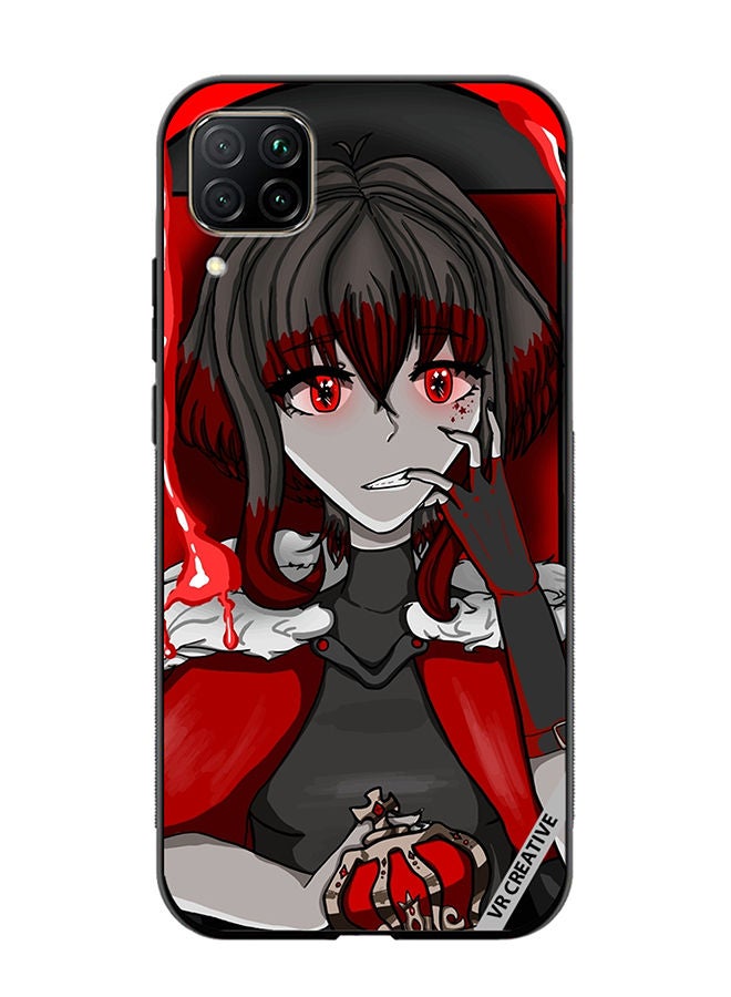 VR CREATIVE Protective Case Cover For Huawei Nova 7i/P40 Lite Portrait Of Anime Character Girl Design Multicolour - Image 1