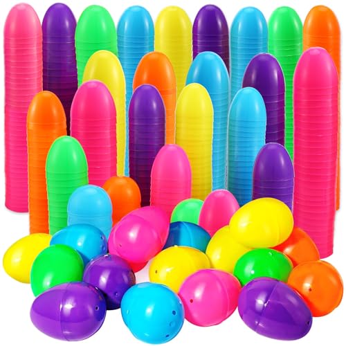 Abakuku 2000Pcs Easter Eggs235 Assorted Bright Colors Plastic Easter Eggs for Easter HuntEaster ThemedDecorationsBasket Stuffers Fillers - Image 1
