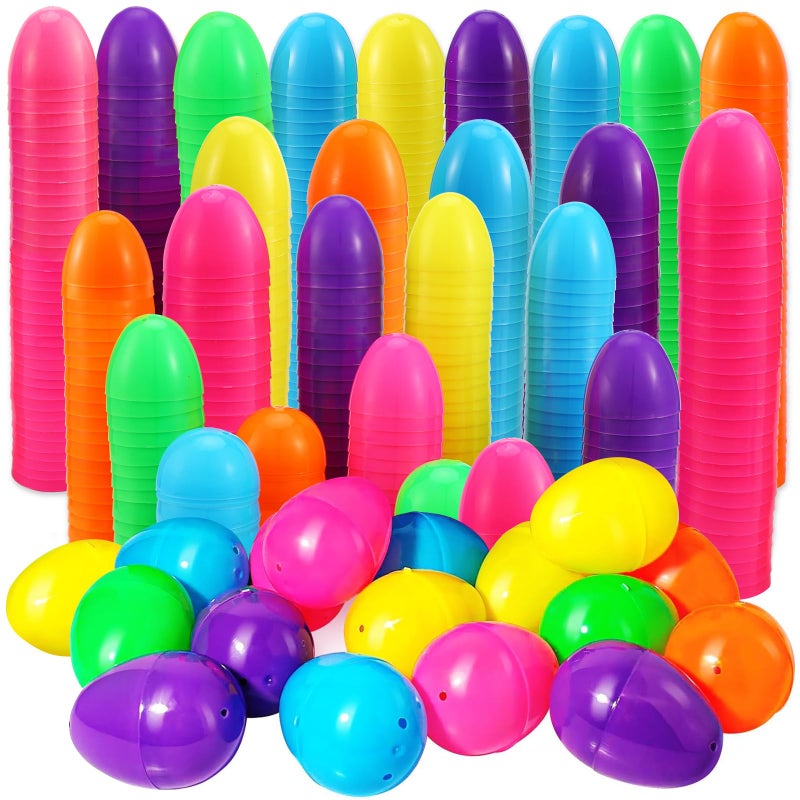 Abakuku 2000Pcs Easter Eggs235 Assorted Bright Colors Plastic Easter Eggs for Easter HuntEaster ThemedDecorationsBasket Stuffers Fillers - Image 3