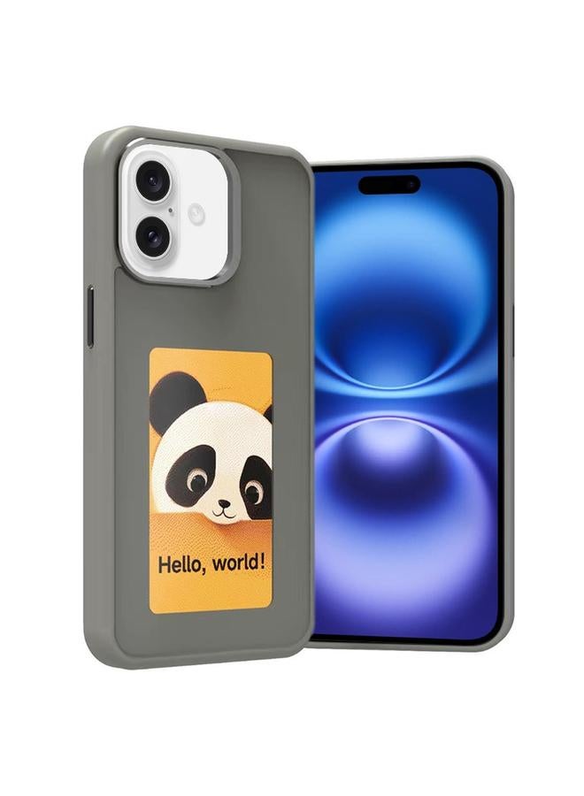 S-TOP Case For iPhone 16 Plus Four-Color E-ink Screen NFC DIY Phone Case - Image 1