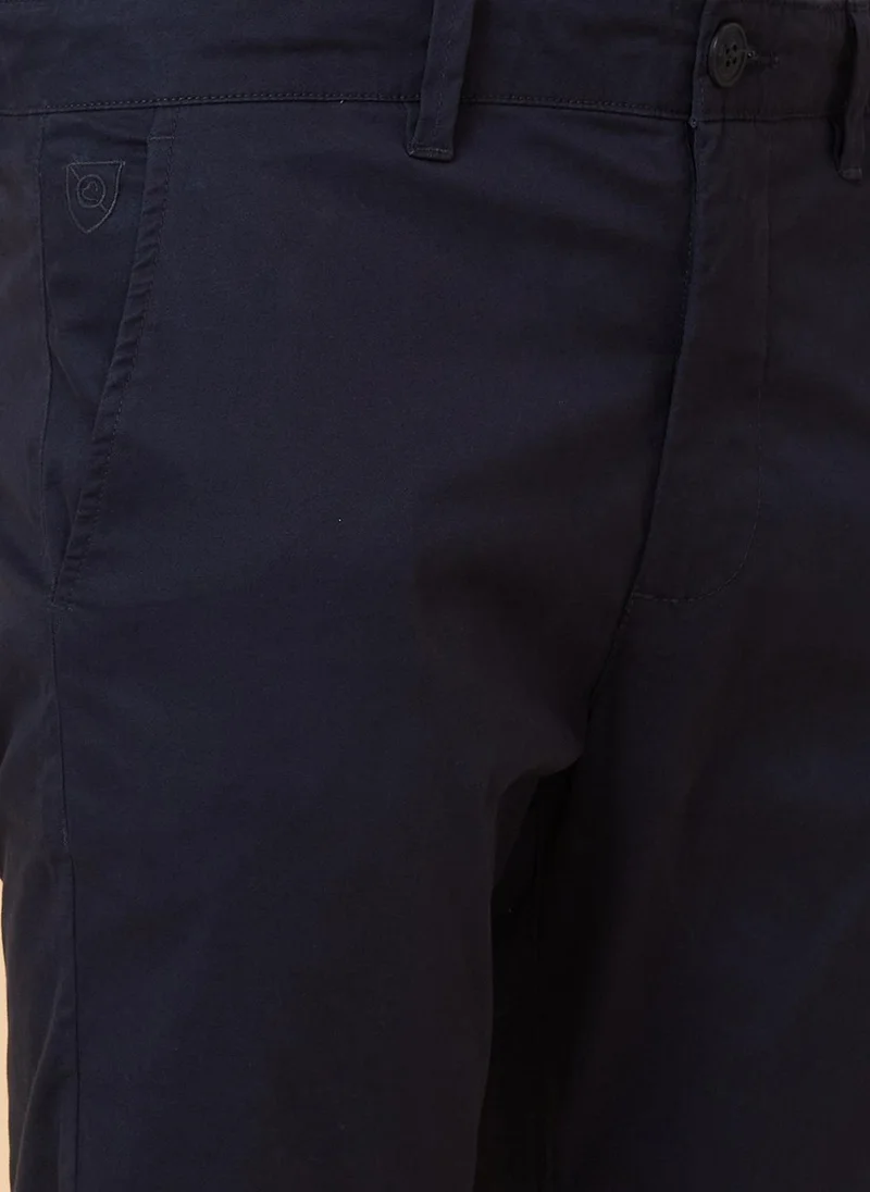 Being Human INDIGO Men Mid Rise Easy Wash Cotton Chino Regular Fit Trousers for Men | Best Price UAE