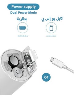 VINSOC Mesh Nebulizer Machine for Children Men Women Mini Handheld Portable Steam Humidifier for Kids Home and travel White  - Image 3