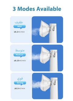 VINSOC Mesh Nebulizer Machine for Children Men Women Mini Handheld Portable Steam Humidifier for Kids Home and travel White  - Image 5