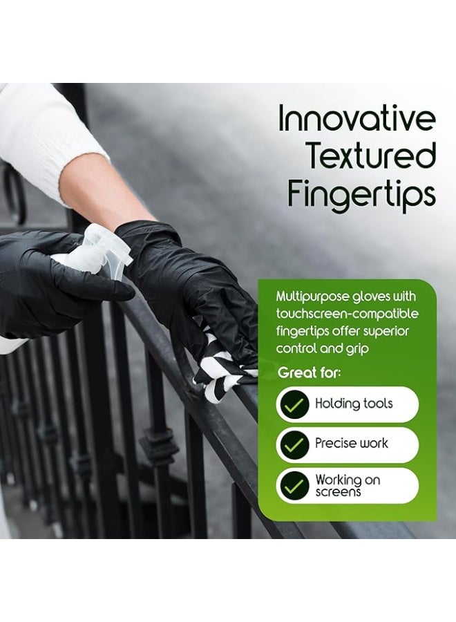 Heavy Duty Nitrile Disposable Gloves - Extra Strong Protection for Medical, Food Handling, & Cleaning - Durable Gloves for Daily Use - Image 4