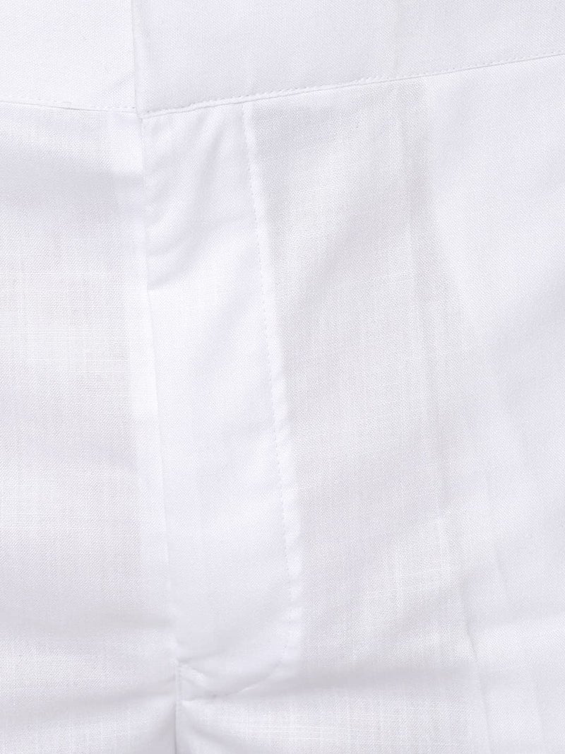 Royal Kurta Men's White Cotton Pant Style Pyjama 2 Side Pockets Easy Fly (2XL, White) - Image 4