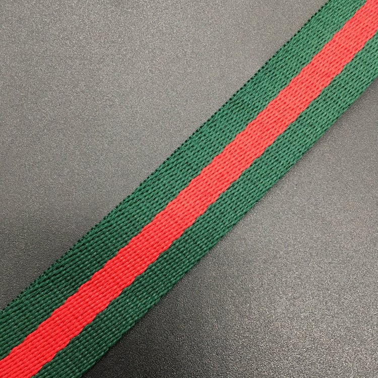 38Mm Wide Thick Color Striped Polyester Webbing Luggage Shoulder Strap Canvas Belt Accessories - Image 1