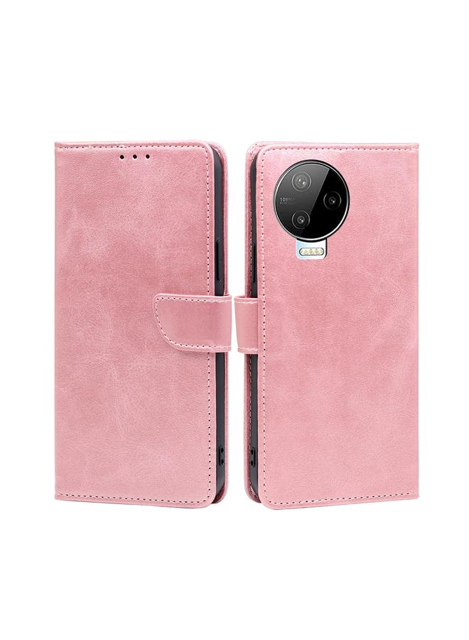 Zaboon Case For Infinix Note 12 Pro 4G/Note 12 2023 Calf Texture Buckle Flip Leather Phone Case - Image 1