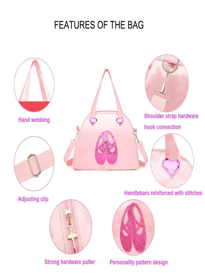 SEHXIM Cute Ballet Dance Bag Tutu Dress Dance Bag Gym Travel Duffle Bag for Girls Waterproof Small Duffle Bag Ballet Bags.(Purple) - Image 4