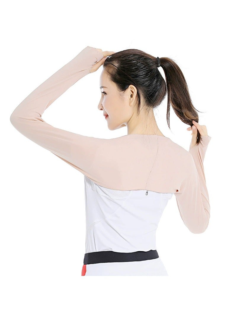 Goolsky Women’s Summer UV Protection Cape Sleeve – Multifunctional Golf Cycling Driving Shoulder Sun Shield Ice Silk Sleeve, Versatile - Image 1