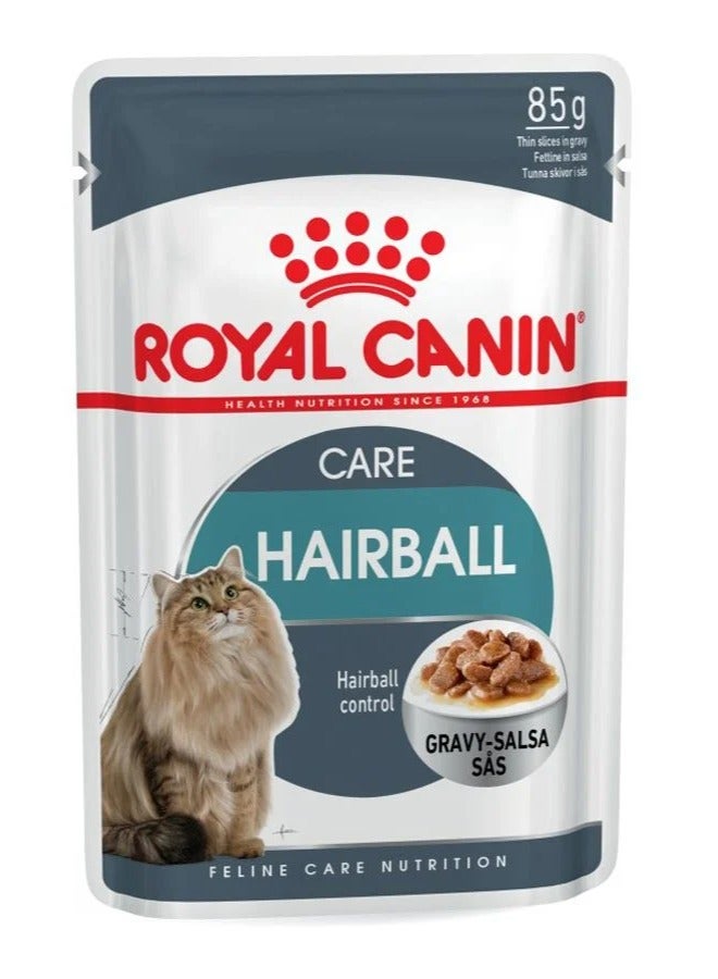 Royal Canin Feline Care Nutrition Hairball Gravy (WET FOOD - Pouches) 12 x 85g - Image 2