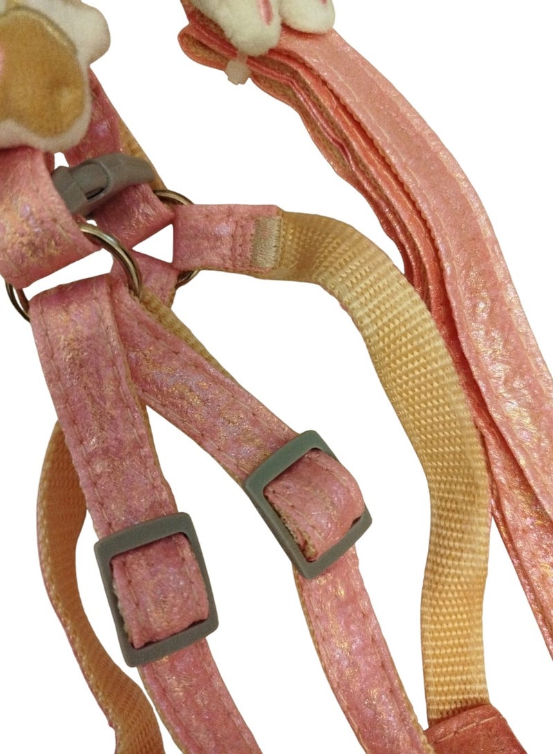 طوق ومقود للقطط سهل الاستخدام شكل جذاب للقطط والجراء البنات - Image 3