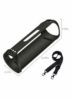 KASTWAVE Silicone Case with Shoulder Strap for Sony SRS-XB43 Extra BASS Speaker, Flexible Carrying Case, Protect Pouch Sleeve, Shockproof and Non-Slip Travel Silicone Protective Cover -Black  - Image 5