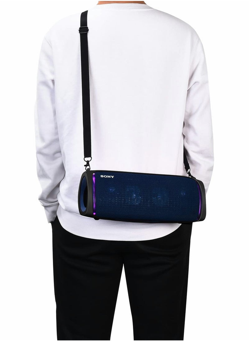 KASTWAVE Silicone Case with Shoulder Strap for Sony SRS-XB43 Extra BASS Speaker, Flexible Carrying Case, Protect Pouch Sleeve, Shockproof and Non-Slip Travel Silicone Protective Cover -Black  - Image 4