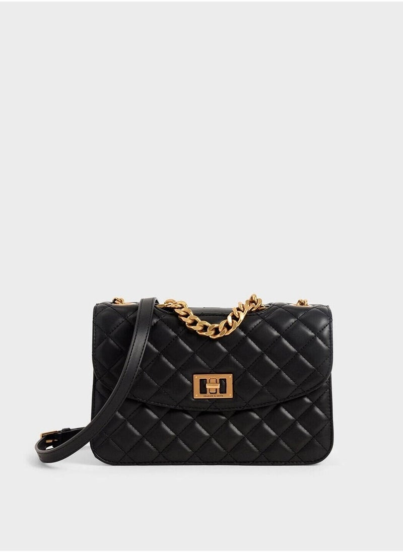 Charles & Keith CHARLES＆KEITH diamond chain shoulder bag  - Image 1