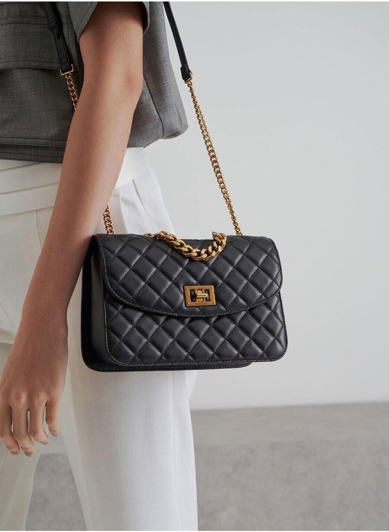 Charles & Keith CHARLES＆KEITH diamond chain shoulder bag  - Image 2