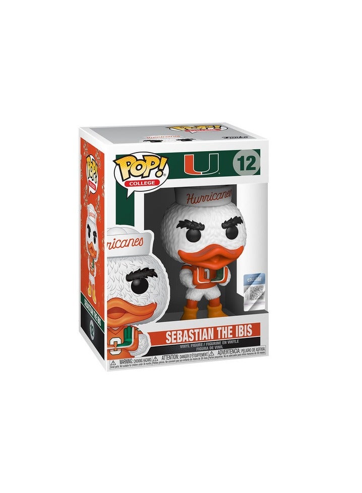 Funko Pop! Mascots: University of Miami - Sebastian The Ibis - Image 1