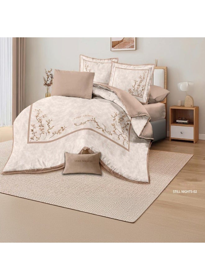 Still Night 8 - Piece King size Macro fiber Comforter