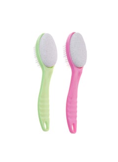 SUPVOX SUPVOX Foot Brush and Pumice Stone with Handle and Corn Remover Feet Exfoliator Scrubber for Dry Dead Skin on Feet 2pcs 