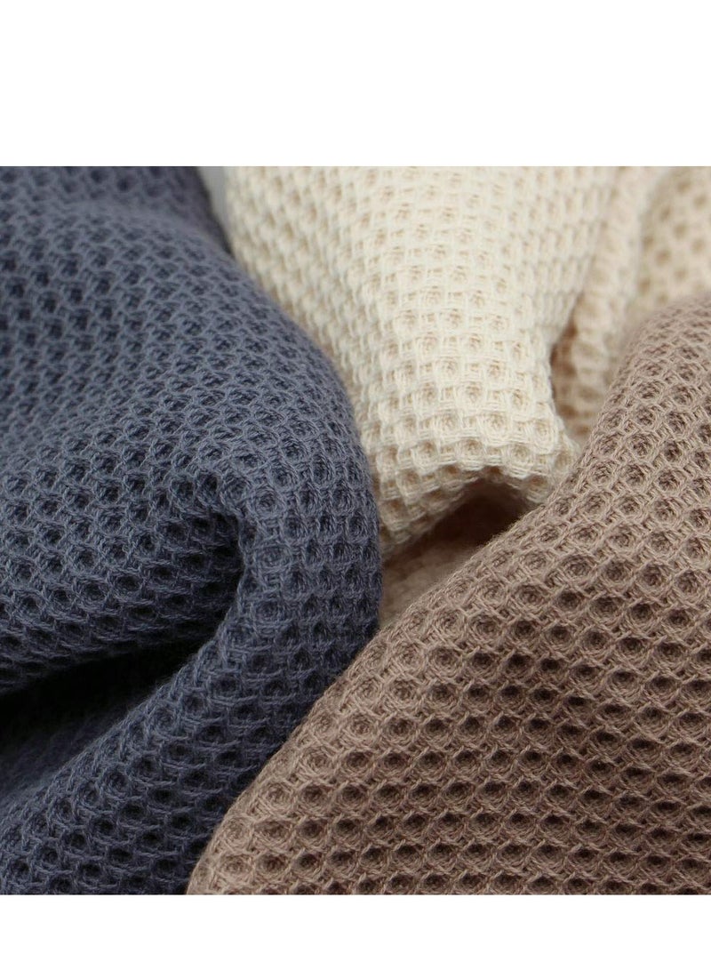 Woven Kitchen Dish Towels, Waffle Tea Towels, Super Soft Absorbent Quick Dry Dish Towels, 34x34cm, 3 Pack (Assorted Colors)  - Image 3