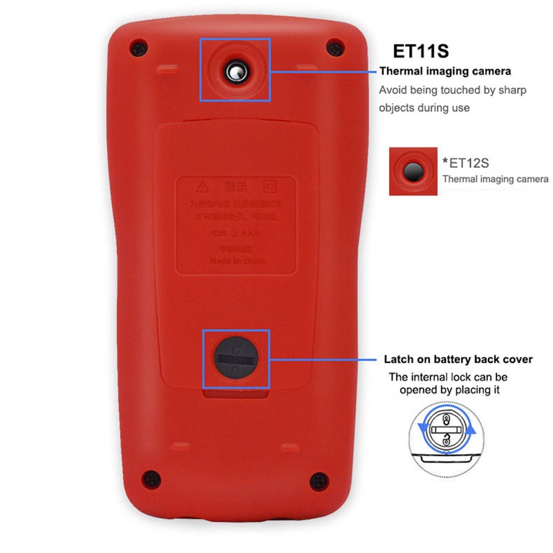2in1 Digital Thermal Imager Multimeter 2.8inch Color Display 90*120 Thermal Imaging Pixel 6000 Counts Multimetertro with Voltage Current Resistance Capacitance Diode Frequency Temperature Measurement - Image 3