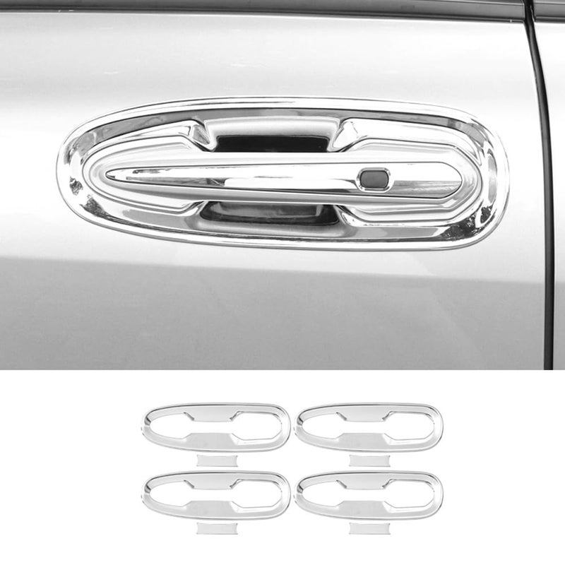 ERIDANUS Auto Accessories Fit for Toyota Sienna 2025 2024 2023 2022 2021 Door Handle Bowl Cover Molding Trim Chrome Silver ABS 8 PCS - Image 2