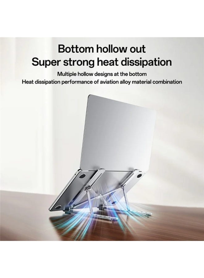 folding portable Aluminum Alloy Computer laptop using mobile phone tablet stand holder - Image 4