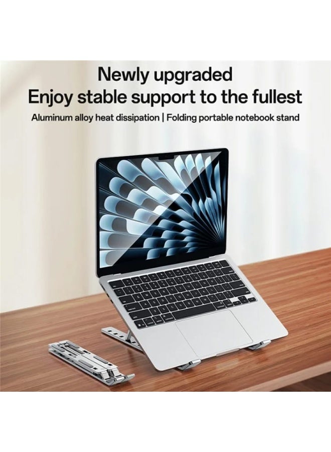 folding portable Aluminum Alloy Computer laptop using mobile phone tablet stand holder - Image 2