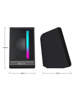 Kisonli USB portable music speaker with light X16  - Image 4