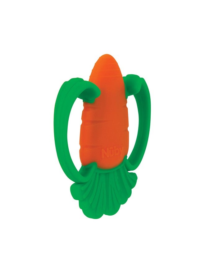 Nuby Veggie Teether For Teething Relief - Soft Baby Teething Toy - 3+ Months - Carrot - Image 2