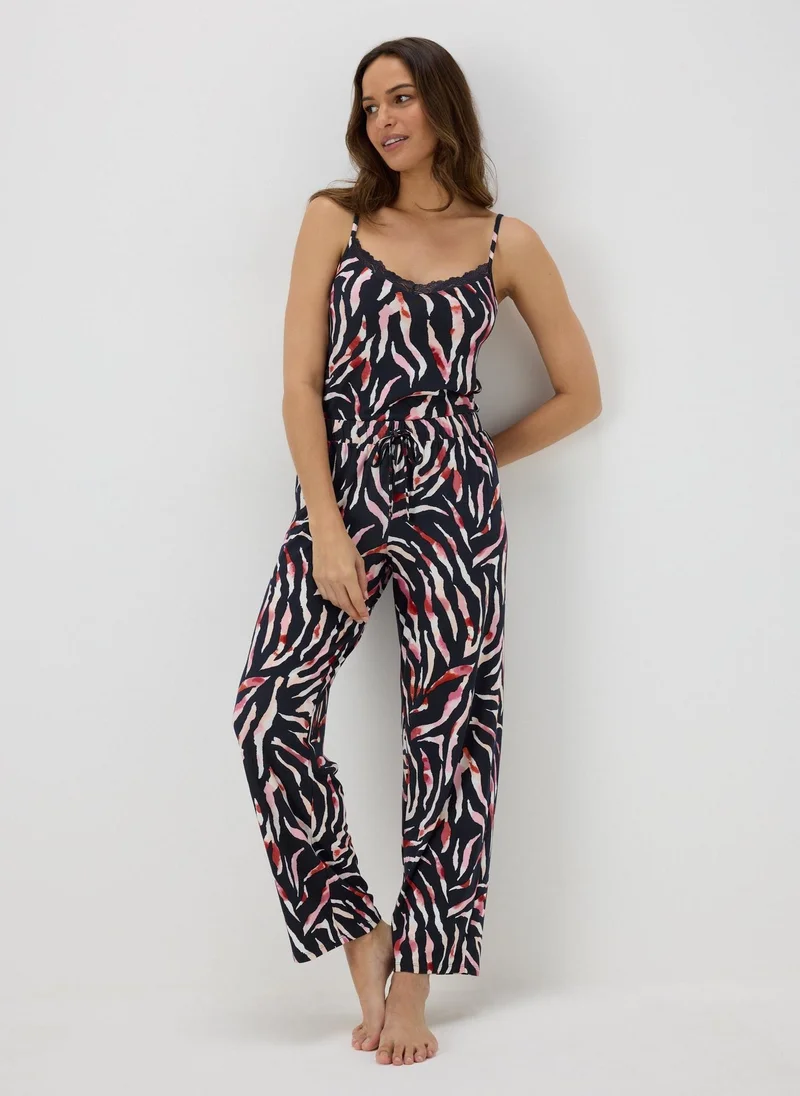 Matalan Navy Animal Trend Pyjama Trousers