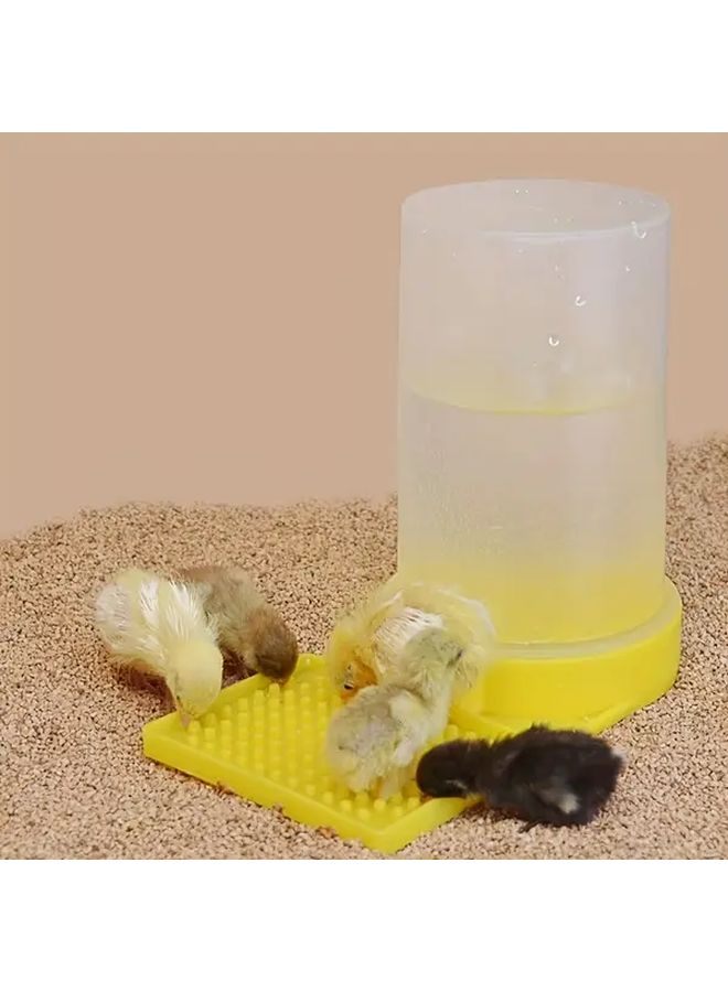 Easy Install Automatic Chicken Waterer Cup One Piece Drowning Prevention and Hydration for Young Poultry Durable ABS Material Detachable Easy to Clean Water Dispenser Feeding Water Bottle - Image 1