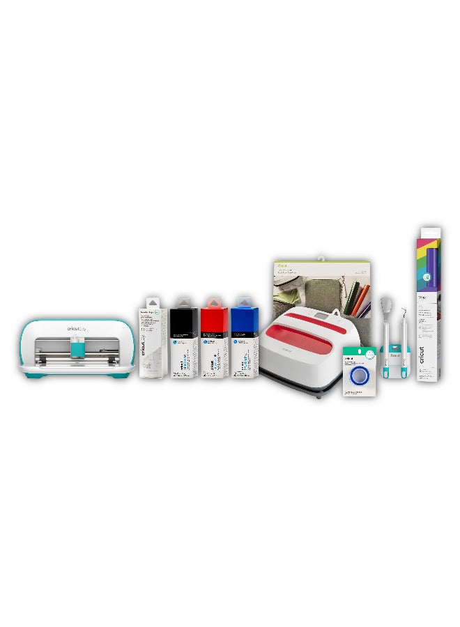 Cricut Joy Ultimate Starter Bundle with EasyPress SE 9x9 - Smart Cutting Machine – Compact DIY Craft Cutter for Vinyl, Labels & Cards - Gift for Mom - Image 1