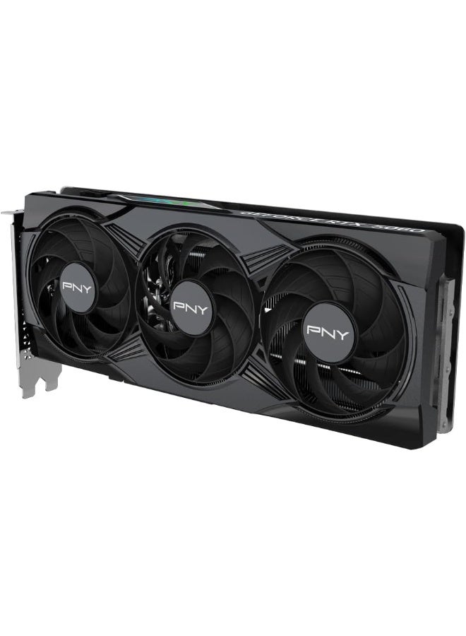PNY GeForce RTX 5060 8GB ARGB Overclocked Triple Fan DLSS 4 Graphics Card black - Image 5
