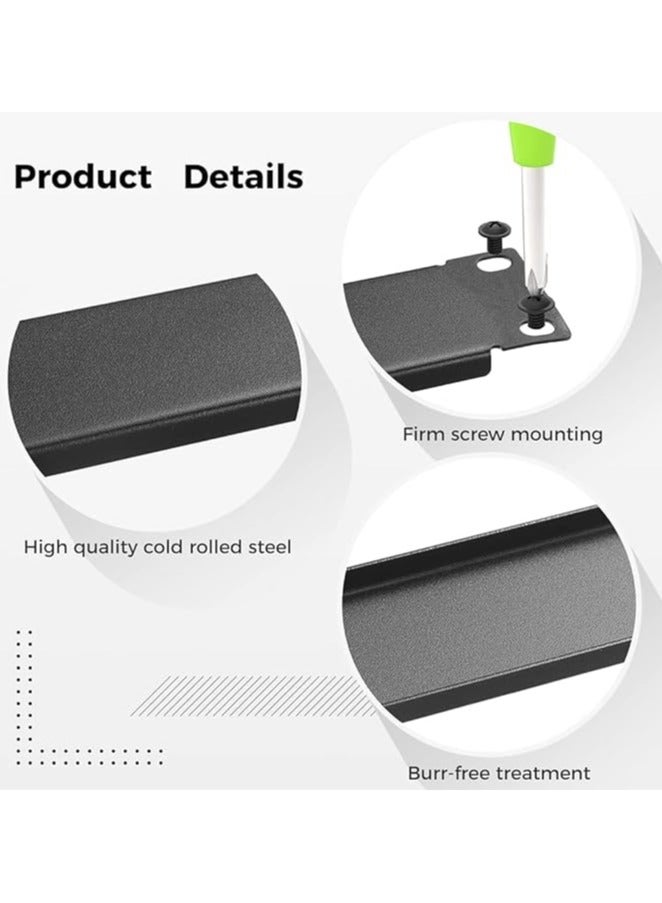 erorex 1U Blank Panel, 5 Pcs Metal Rack Mount Filler Panels, Suitable for 19-inch Server Rack Cabinets/Enclosures/Network Cabinets, Color: Black. - Image 4