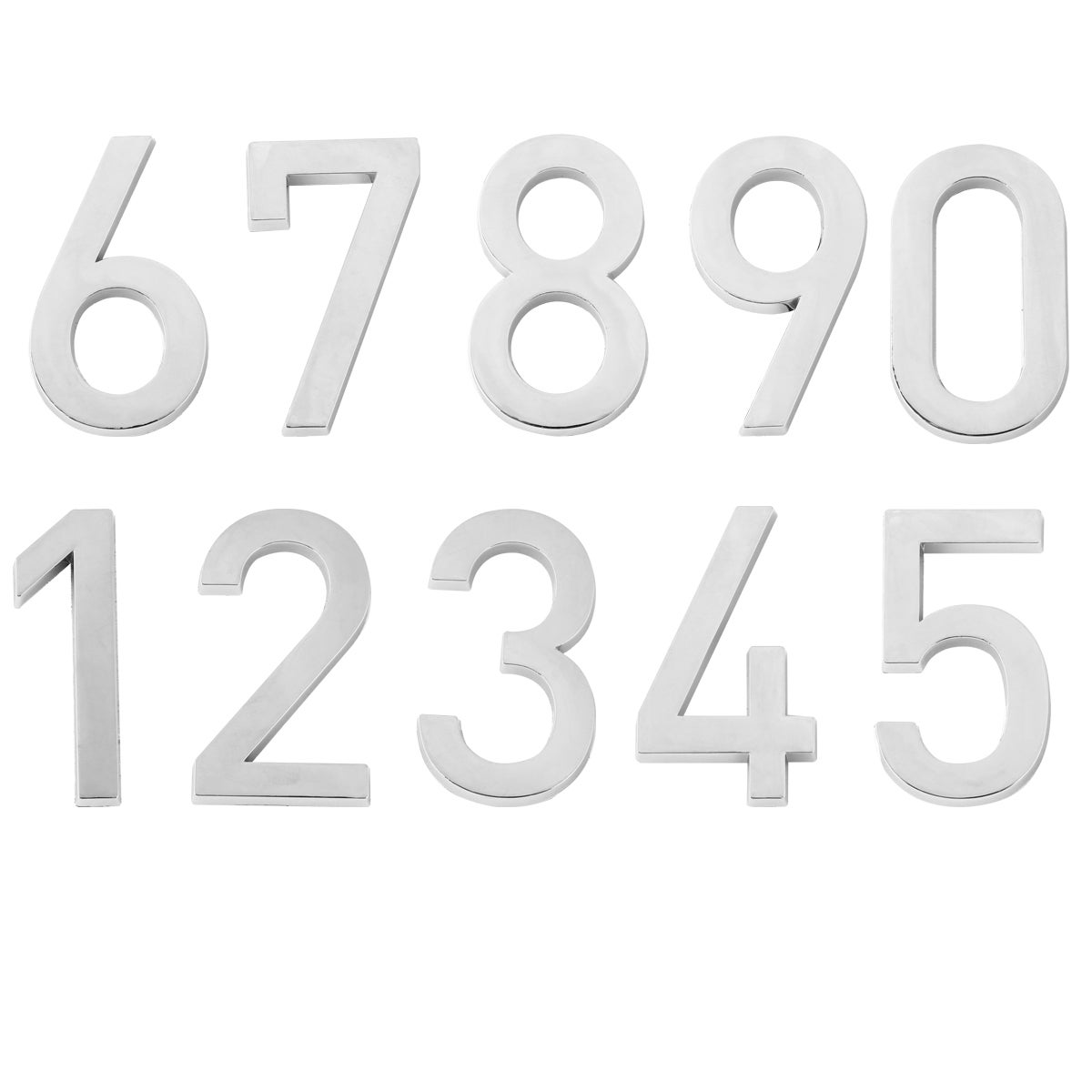 Generic 10pcs Number 0-9 Stickers Self-Adhesive Plating Stickers ...
