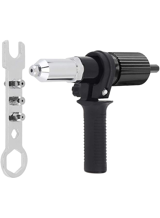 Yakamoz Rivet Gun Adatper Riveter Drill Converter Attachment Electric Power Drill Riveting Hand Tool Kit for Riveting Insert 3/32" 1/8" 5/32" 3/16" Rivets Nut - Image 1