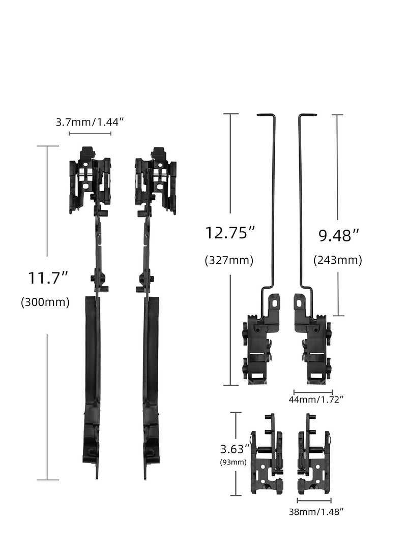 Excefore - Sunroof Repair Kit, Compatible with Ford F150/F250/F350/F450, Assembly Parts Replace, 02ESR1201ABK Sunroof Track Assembly - Image 1