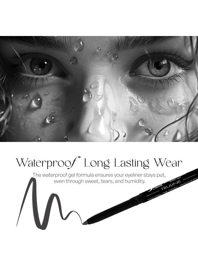 SORMÉ Truline Professional Mechanical Smudge Proof Eyeliner Pencil - Vitamin E Waterproof Gel Formula with Finest Color Pigment & Ultra Creamy - Nourishes Skin for All Day Long - 0.1 Ounce - Stone - Image 4