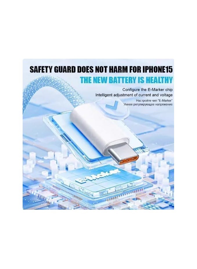 60W Fast Charging Data Cable Type-C To Type-C 1M White