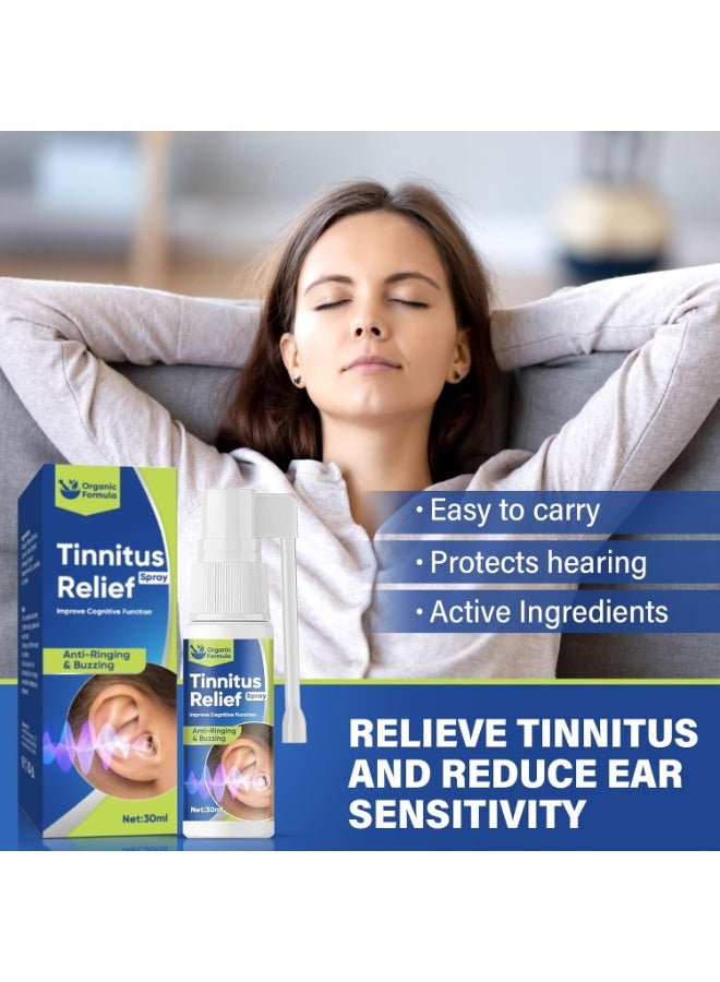 SYOSI Tinnitus Relief for Ringing Ears, Ringing Relief Drops-Ear Wax Removal, Natural Herbal Formula Tinnitus Oil Effectively Relieve Earache, Itching & Improve Hearing, 30ml-Blue - Image 3