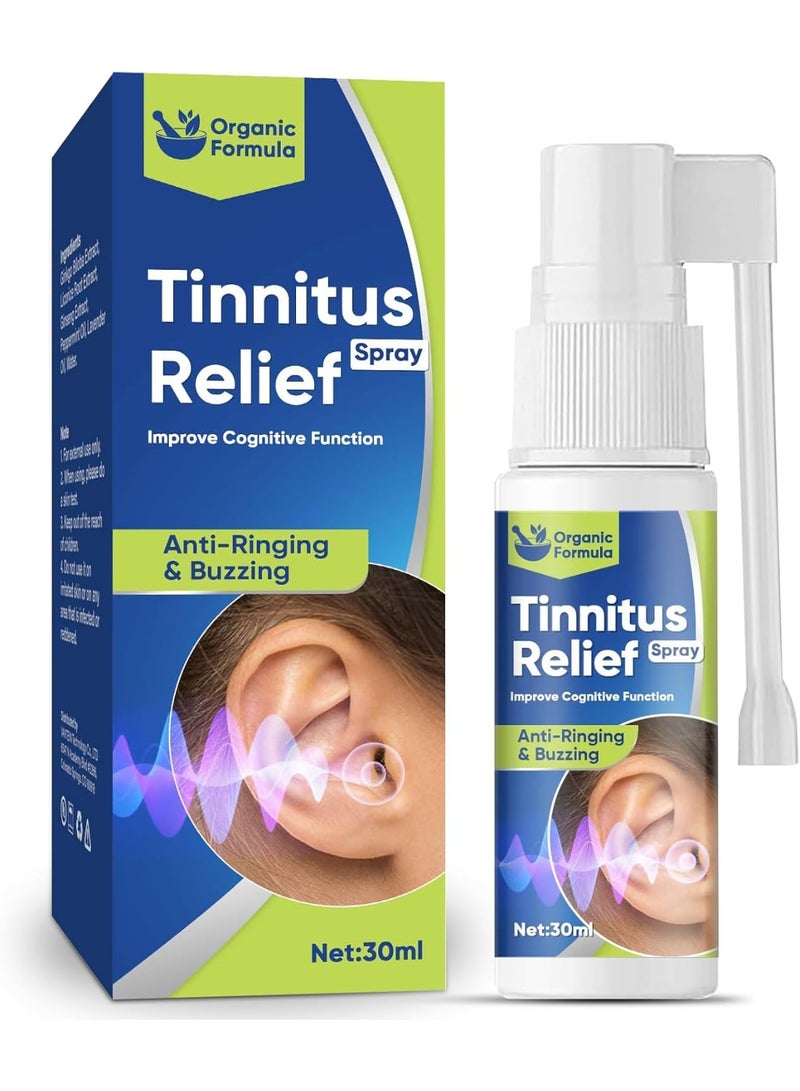 SYOSI Tinnitus Relief for Ringing Ears, Ringing Relief Drops-Ear Wax Removal, Natural Herbal Formula Tinnitus Oil Effectively Relieve Earache, Itching & Improve Hearing, 30ml-Blue - Image 1