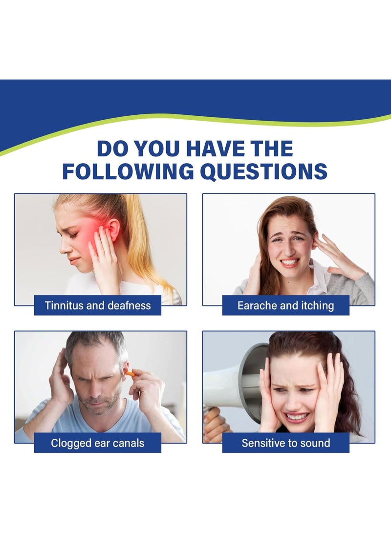 SYOSI Tinnitus Relief for Ringing Ears, Ringing Relief Drops-Ear Wax Removal, Natural Herbal Formula Tinnitus Oil Effectively Relieve Earache, Itching & Improve Hearing, 30ml-Blue - Image 4