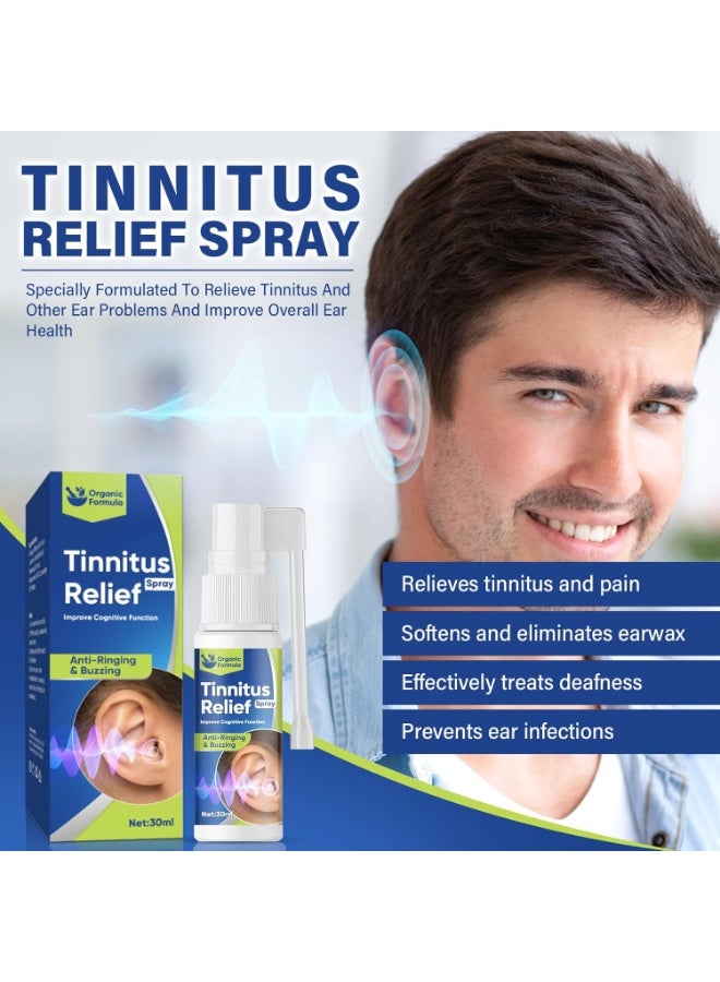 SYOSI Tinnitus Relief for Ringing Ears, Ringing Relief Drops-Ear Wax Removal, Natural Herbal Formula Tinnitus Oil Effectively Relieve Earache, Itching & Improve Hearing, 30ml-Blue - Image 2