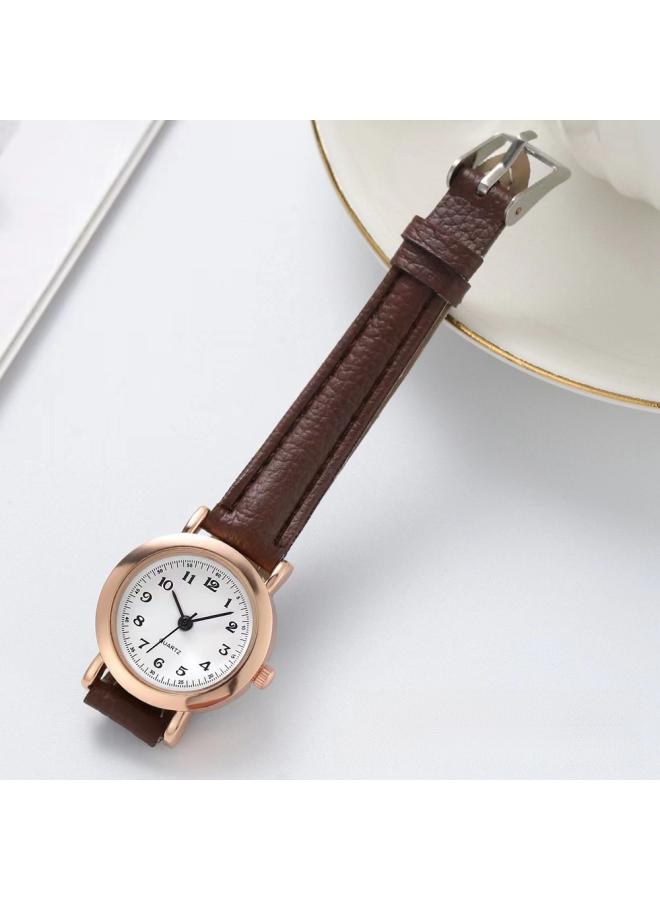 Hot- Watch Female Student Korean-style Simple Cute Junior High School Retro Artistic Small Dial Couple Watch 