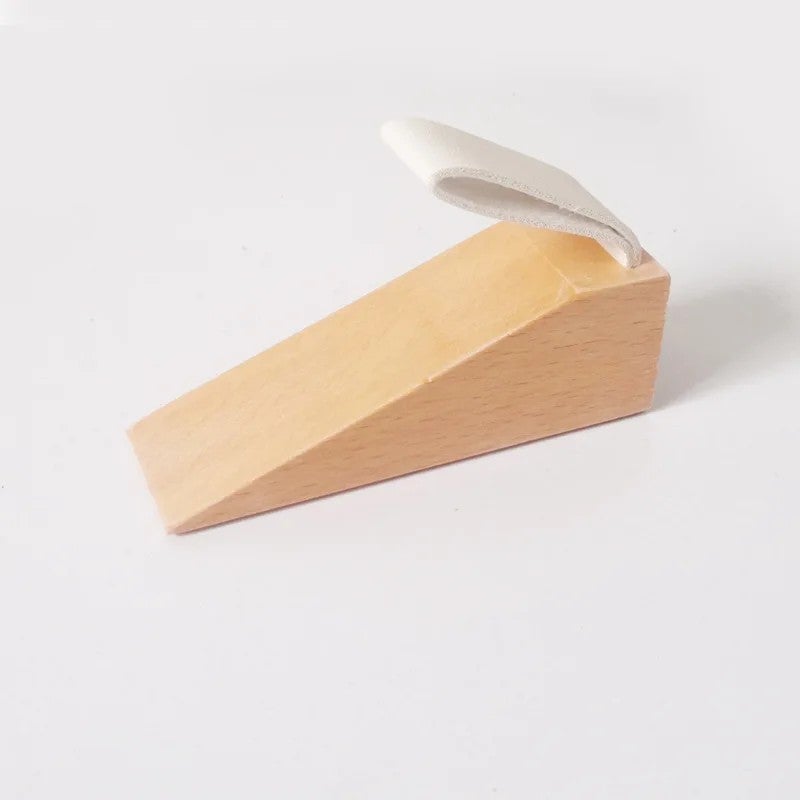 Bluejw Solid Wood Door Stopper Wedge with Leather Rope, Non-Slip Door Stops for Baby Safety & Home Decor - Anti-Collision Gate Holder, Stops-Tools - Image 5
