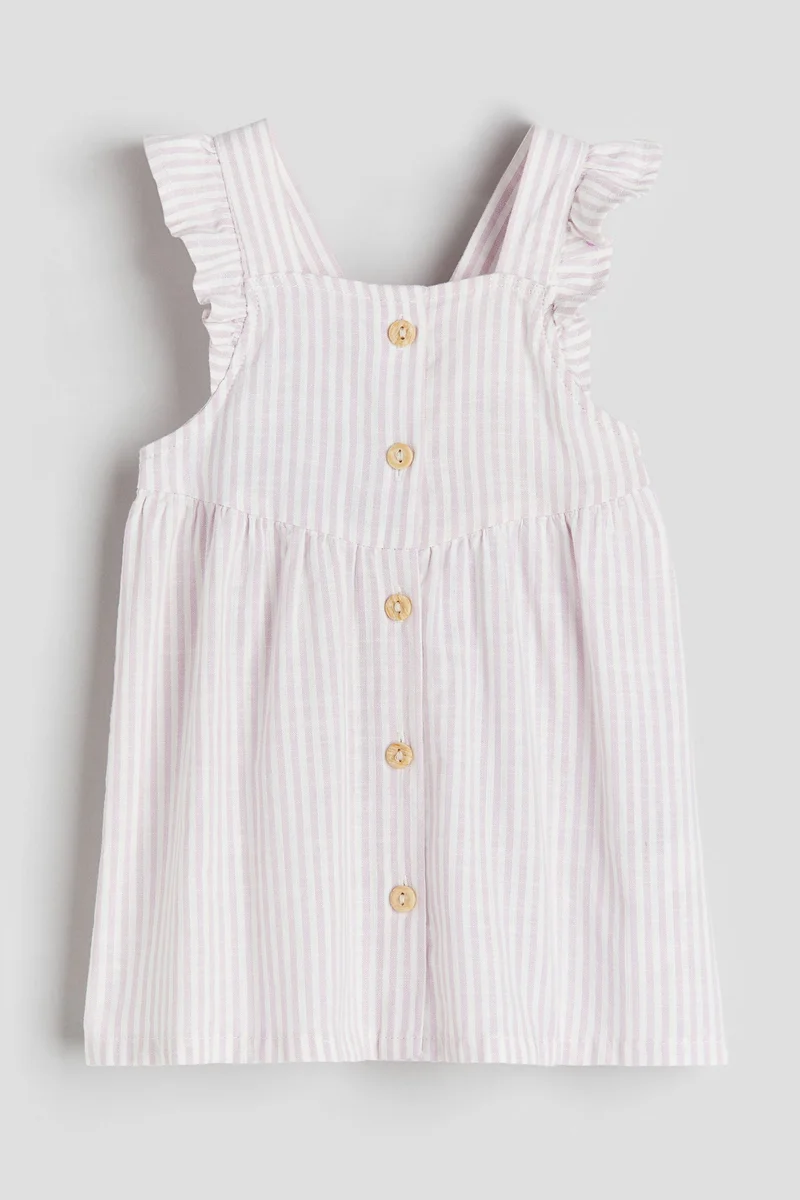 H&M Flounce-trimmed cotton dress