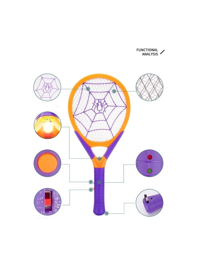 Nariele New Rechargeable Dual Switch with LED Light Electric Mosquito Swatter - Image 1