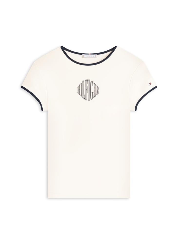 تومي هيلفيغر تيشيرت بياقة دائرية برسومات - Image 5