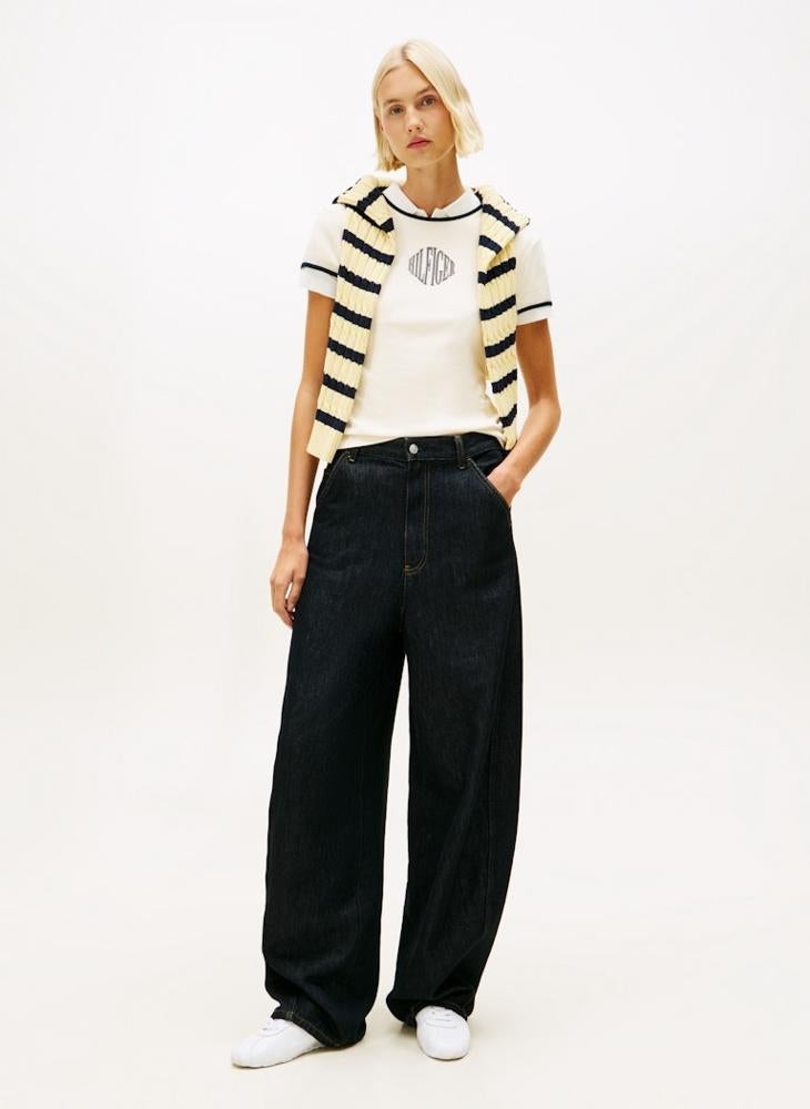 تومي هيلفيغر تيشيرت بياقة دائرية برسومات - Image 4