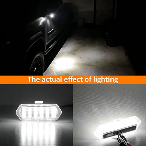 Bestview أفضل إضاءة بركة LED لمرايا السيارات لتجميع 2003-2006 شيفروليه سيلفرادو 1500 كلاسيك GMC سييرا 1500 سوبربان أفالانش كاديلاك إسكاليد ESV EXT يوكون XL1500 2500، 6000K مصباح مرآة أبيض - Image 3